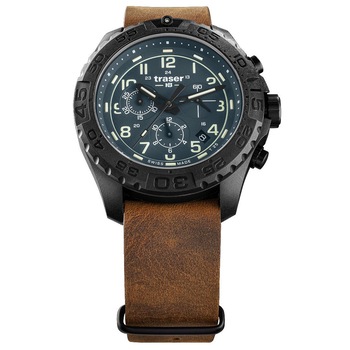 Ceas barbatesc Traser H3 109049 P96 OdP Evolution, 44 mm, 20 ATM, Negru
